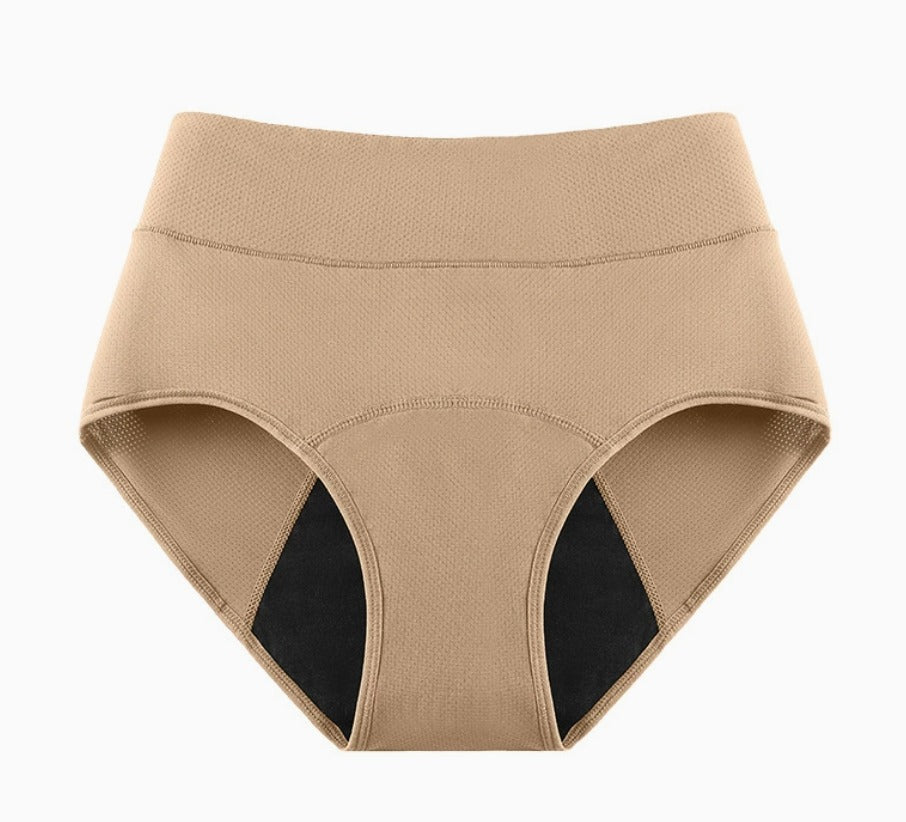 SilkyDry läckagesäkra trosor i beige – diskret skydd för kvinnor